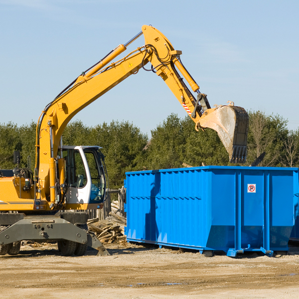 what are the rental fees for a residential dumpster in Milledgeville